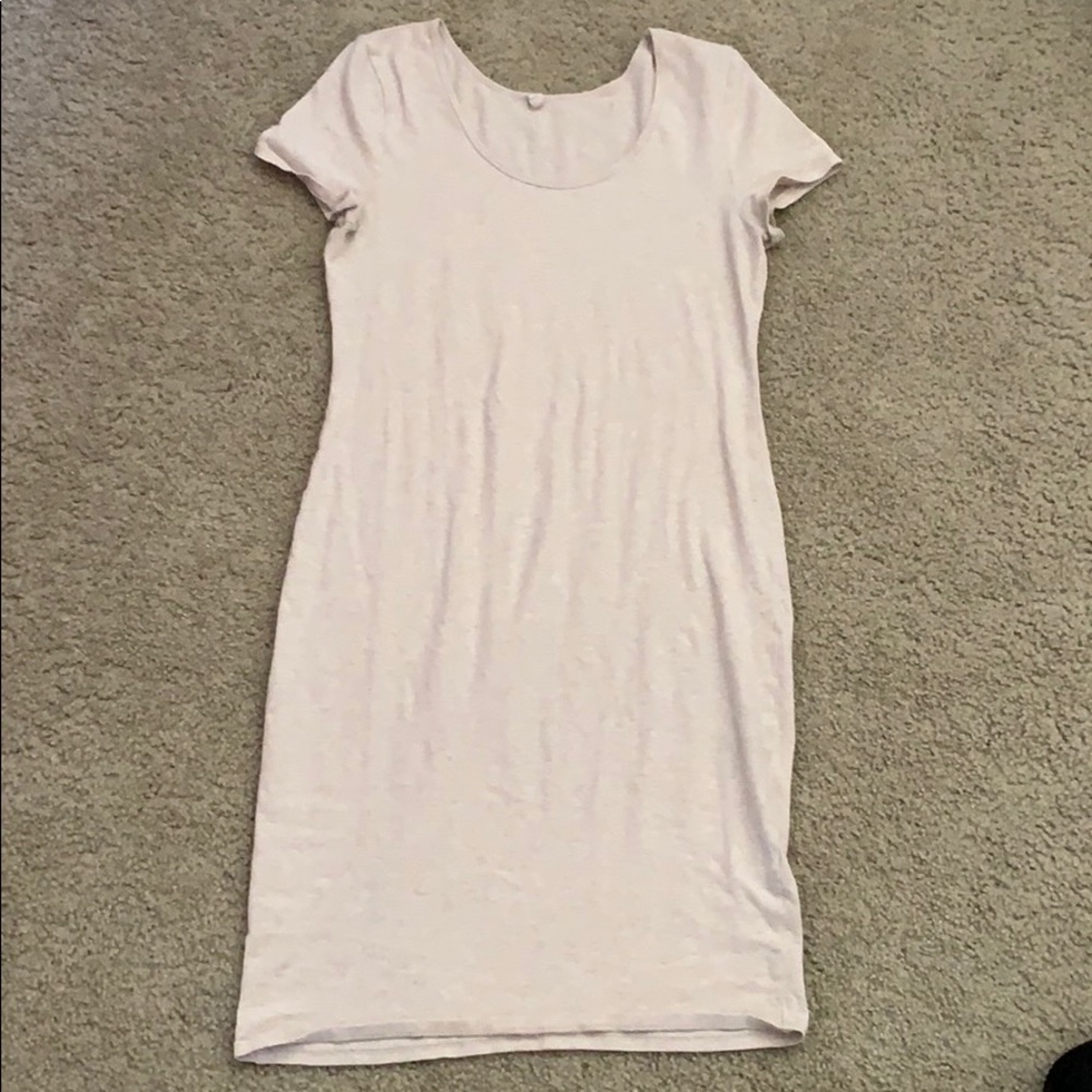 Pink blush T shirt dress